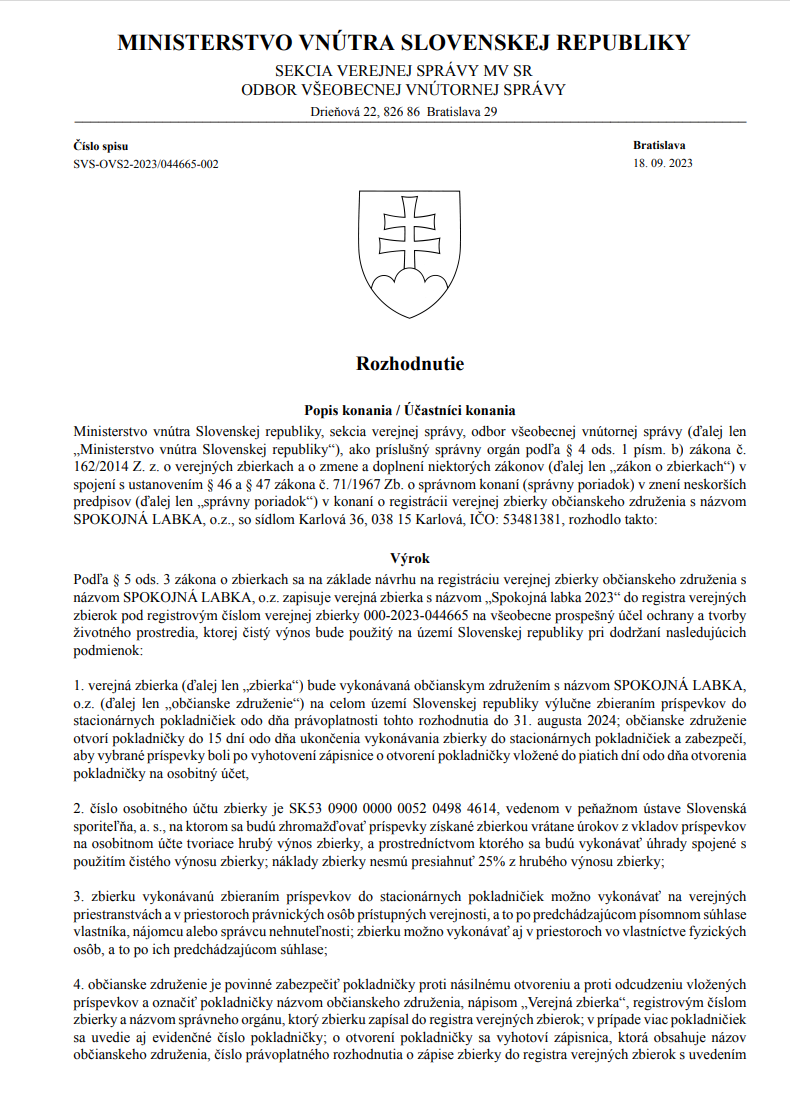 Pokladnica - 1